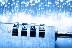 Fiber optics background with lots of light spots